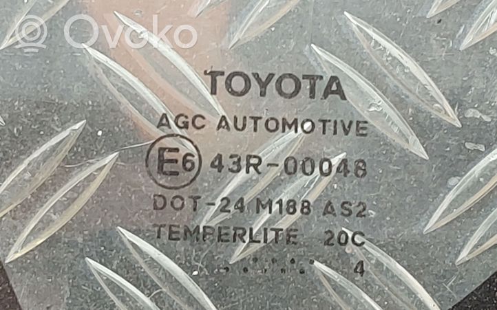 Toyota Auris E180 Takasivuikkuna/-lasi 43R00048