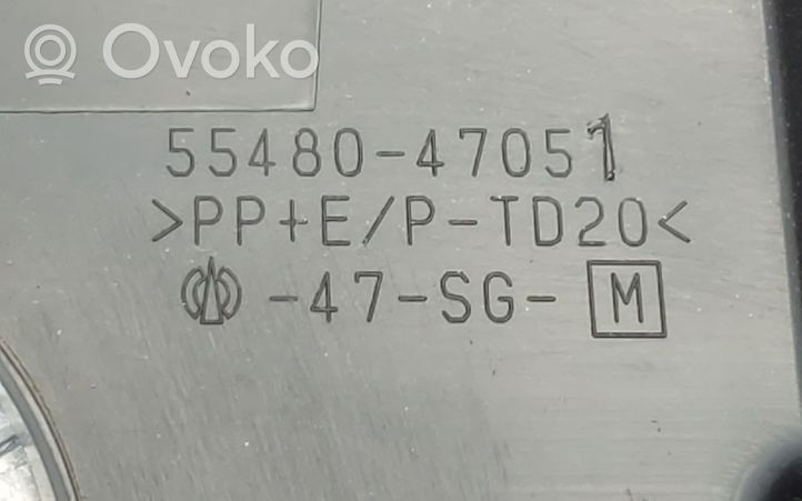 Toyota Prius+ (ZVW40) Garniture panneau inférieur de tableau de bord 5548047051