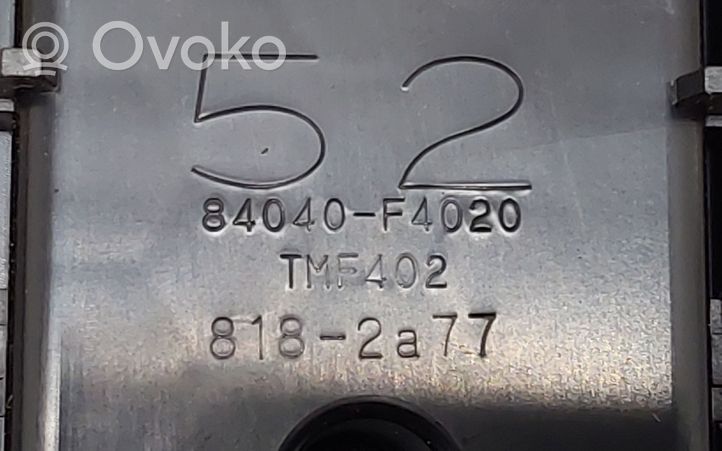 Toyota C-HR Interrupteur commade lève-vitre 84040F4020