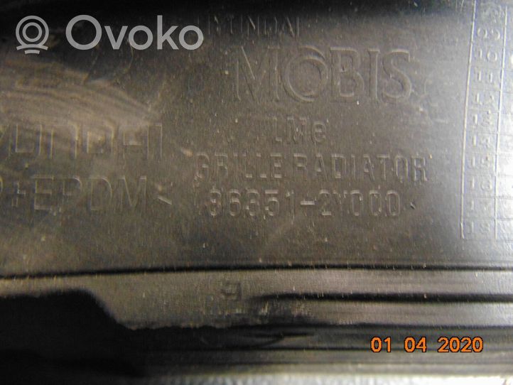 Hyundai ix35 Grille calandre supérieure de pare-chocs avant 868512Y000