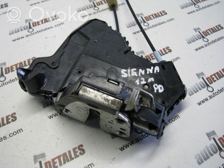 Toyota Sienna XL30 III Front door lock 