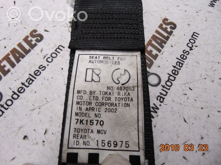 Toyota Camry Ceinture de sécurité arrière G087602