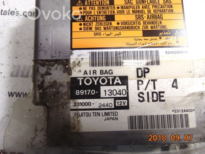 Toyota Corolla E120 E130 Turvatyynyn ohjainlaite/moduuli 8917013040