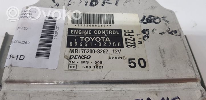 Toyota Corolla E120 E130 Calculateur moteur ECU 8966102750