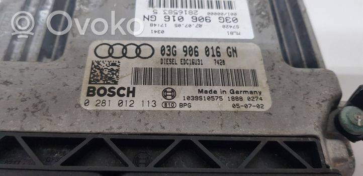 Audi A4 S4 B7 8E 8H Calculateur moteur ECU 03G906016GN