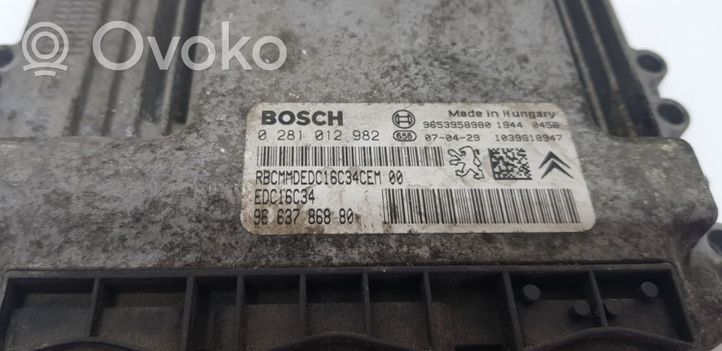 Peugeot Expert Dzinēja vadības bloks 0281012982