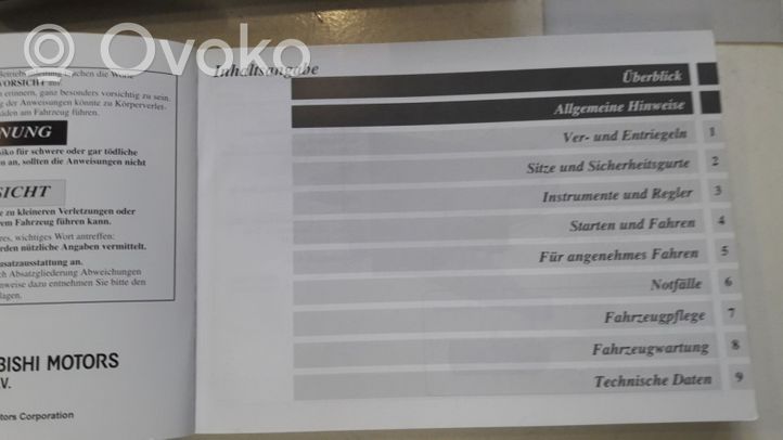 Mitsubishi Colt User manual 