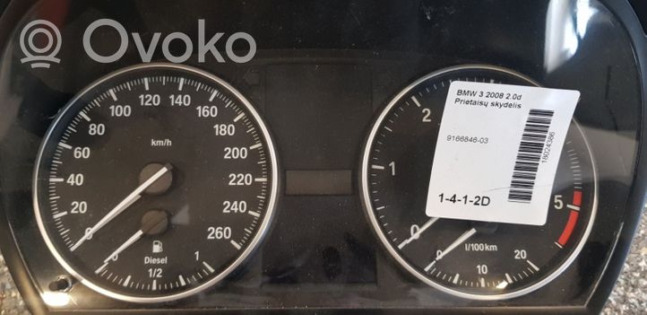 BMW 3 E90 E91 Compteur de vitesse tableau de bord 9166846