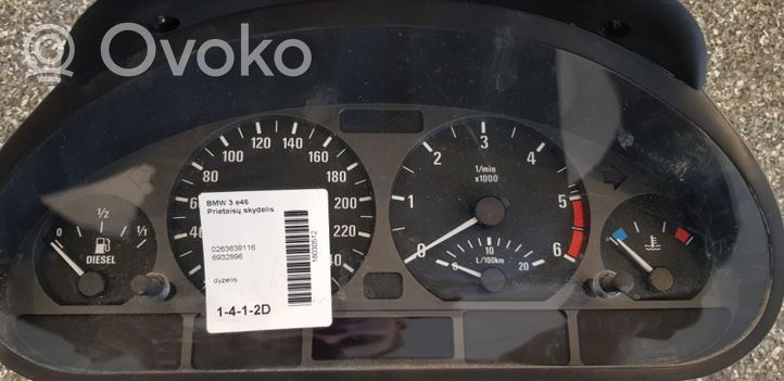 BMW 3 E46 Compteur de vitesse tableau de bord 6932896