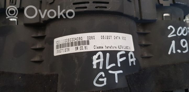 Alfa Romeo GT Licznik / Prędkościomierz 156071236
