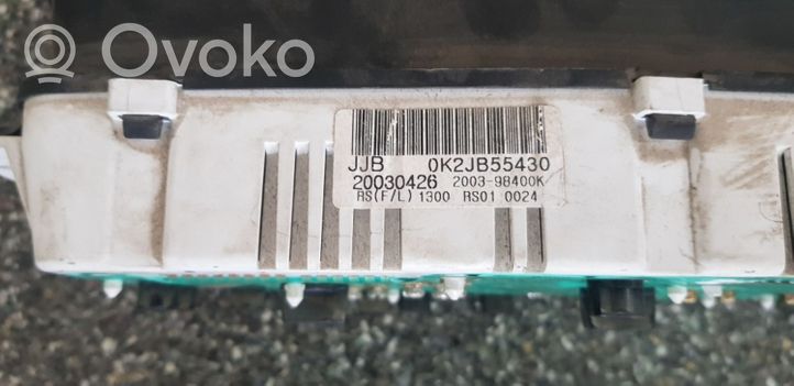 KIA Carnival Compteur de vitesse tableau de bord 0K2JB55430