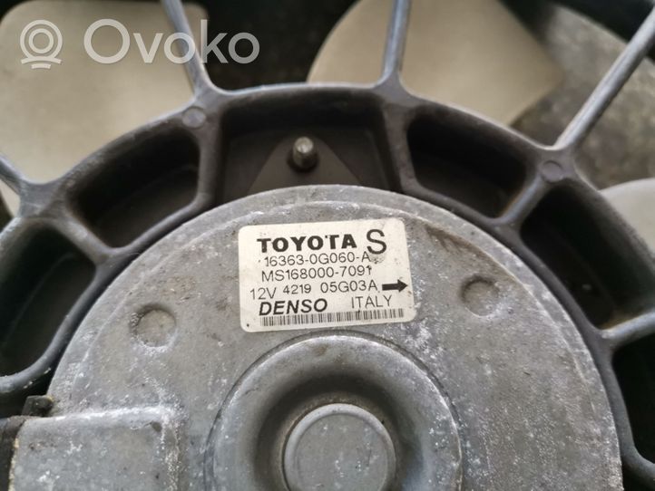 Toyota Avensis T250 Set ventola 163630G050