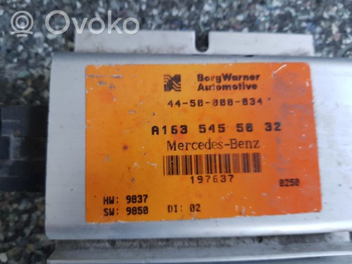 Mercedes-Benz ML W163 Oro pagalvių valdymo blokas A1635455032