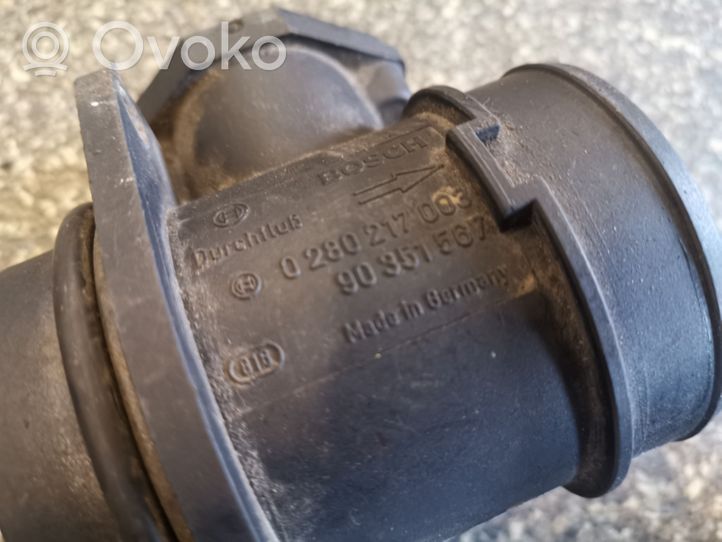 Opel Frontera A Mass air flow meter 0280217003