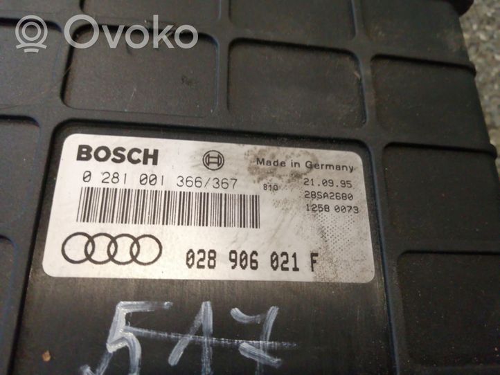 Audi A4 S4 B5 8D Moottorin ohjainlaite/moduuli 028906021F