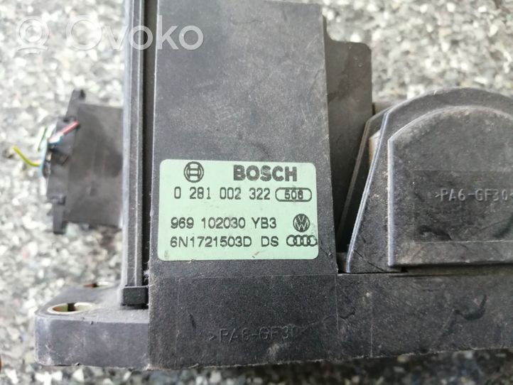 Volkswagen Polo III 6N 6N2 6NF Pedale dell’acceleratore 6N1721503D