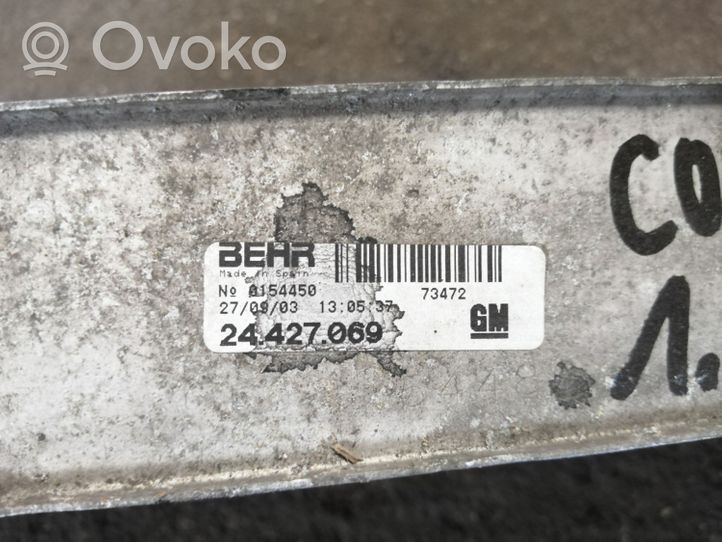 Opel Combo C Refroidisseur intermédiaire 24427069