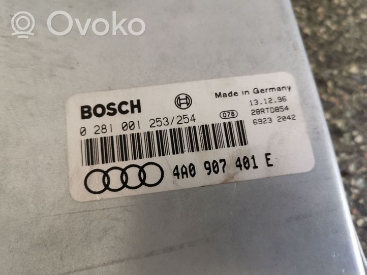 Audi A6 S6 C4 4A Moottorin ohjainlaite/moduuli 0281001253