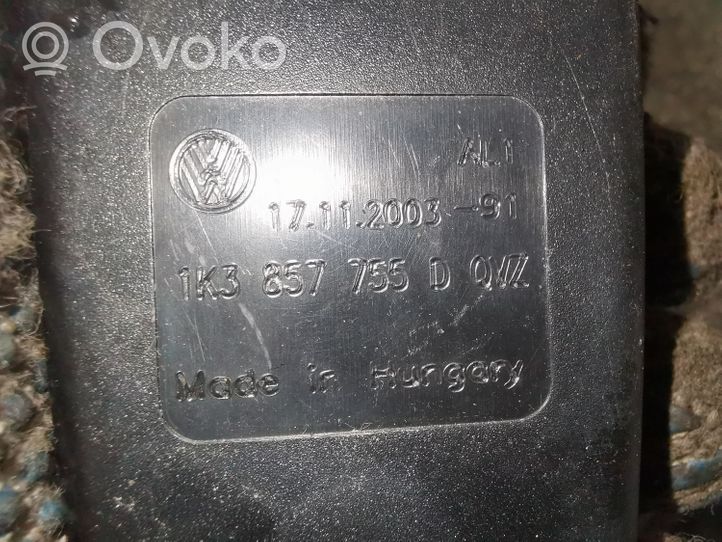 Volkswagen Golf V Klamra przedniego pasa bezpieczeństwa 1K3857755D