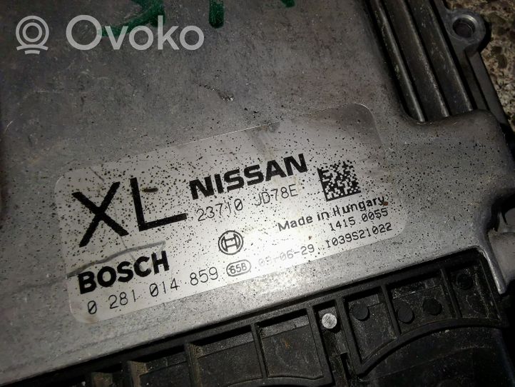 Nissan Qashqai+2 Moottorin ohjainlaite/moduuli 0281014859