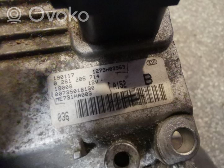 Alfa Romeo 147 Komputer / Sterownik ECU i komplet kluczy 0261206714