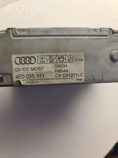 Audi A8 S8 D3 4E Caricatore CD/DVD 4E0035111