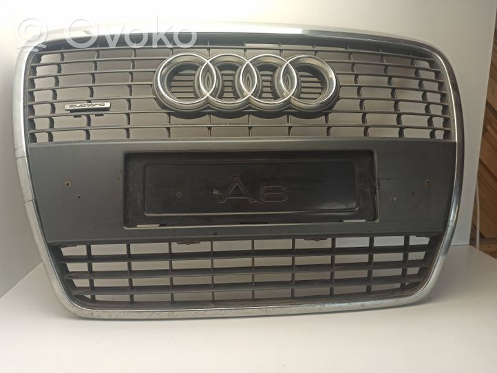 Audi A6 S6 C6 4F Grille calandre supérieure de pare-chocs avant 4F0853651