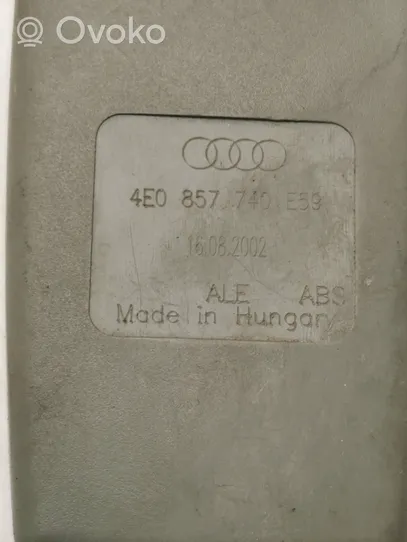 Audi A8 S8 D3 4E Takaistuimen turvavyön solki 4E0857740