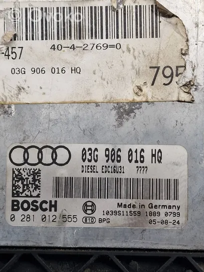 Audi A4 S4 B7 8E 8H Unidad de control/módulo del motor 03G906016HQ