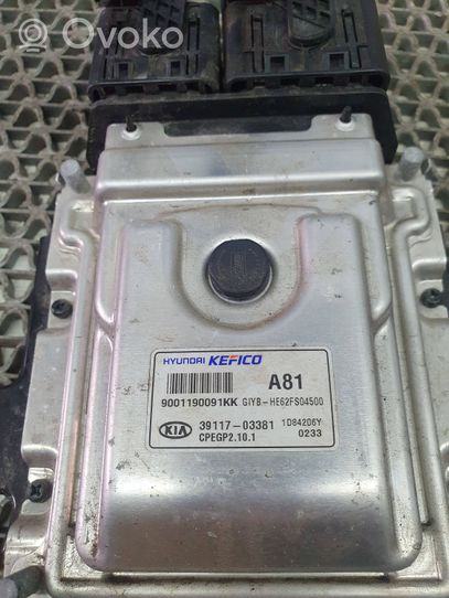 KIA Rio Komputer / Sterownik ECU i komplet kluczy 3911703381