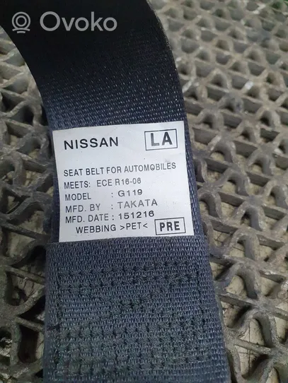 Nissan Qashqai Etuistuimen turvavyö 868844EL2A