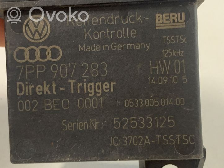 Volkswagen Touareg II Sterownik / Moduł kontroli ciśnienia w oponach 7PP907283