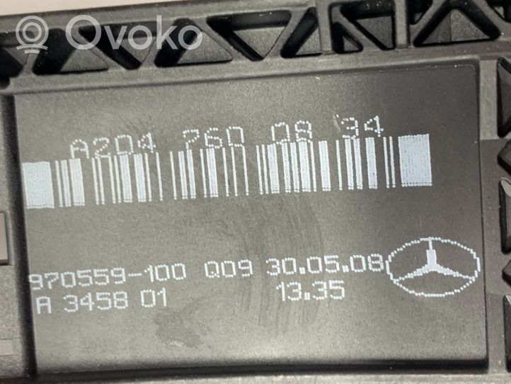 Mercedes-Benz C W204 Klamka wewnętrzna drzwi tylnych A2047600834