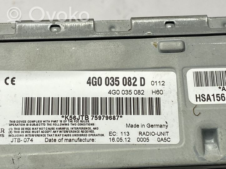 Audi A5 8T 8F Unité / module navigation GPS 4G0035082D