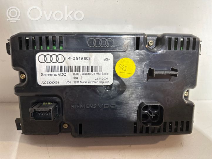 Audi A6 S6 C6 4F Экран/ дисплей / маленький экран 4F0919603