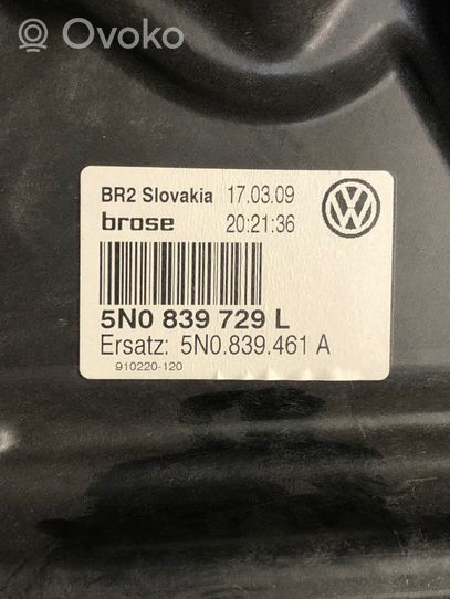 Volkswagen Tiguan Mechanizm podnoszenia szyby tylnej bez silnika 5N0839729L