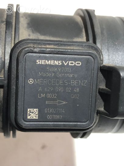 Mercedes-Benz GL X164 Mass air flow meter A6290900248