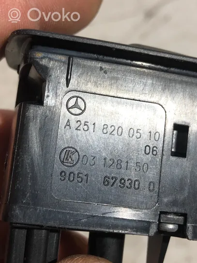 Mercedes-Benz ML W164 Interruttore di controllo dell’alzacristalli elettrico A2518200510