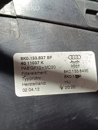 Audi A5 Sportback 8TA Ilmansuodattimen kotelo 8K0133843E