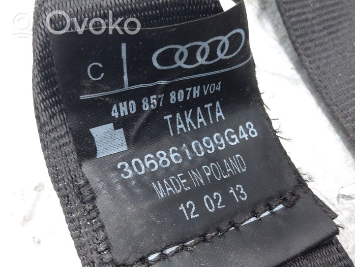 Audi A8 S8 D4 4H Saugos diržas galinis 4H0857807H