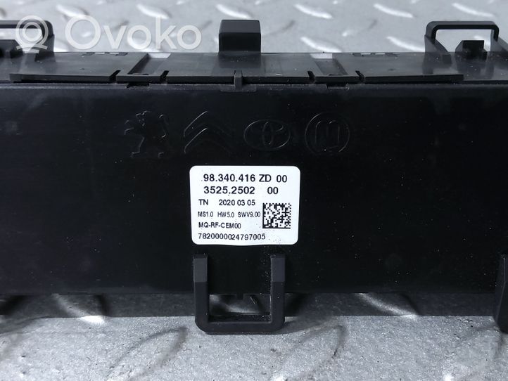 Citroen Berlingo Climate control unit 98340416ZD