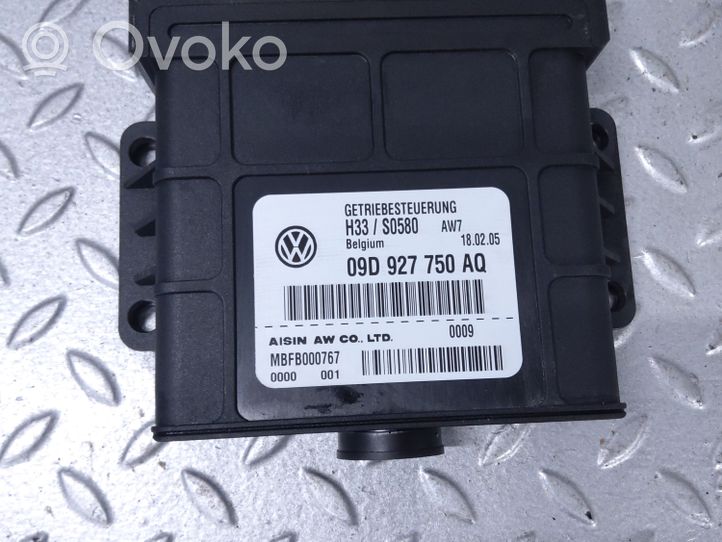 Volkswagen Touareg I Pavarų dėžės valdymo blokas 09D927750AQ