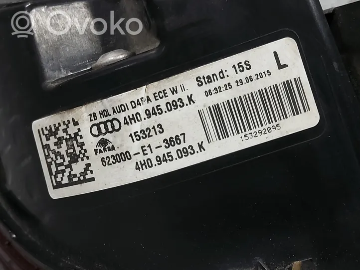Audi A8 S8 D4 4H Takaluukun takavalot 4H0945093K