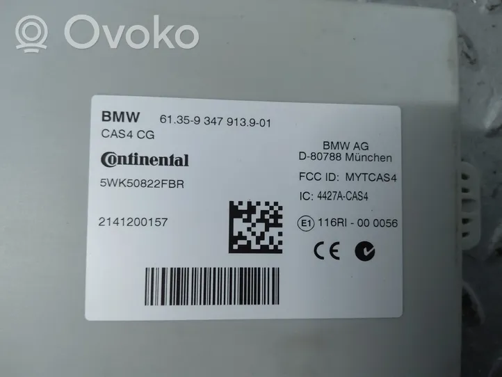 BMW 5 F10 F11 Moduł / Sterownik CAS 9347913