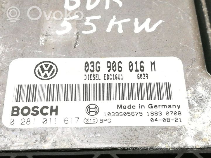 Volkswagen Golf V Centralina/modulo del motore 03G906016M