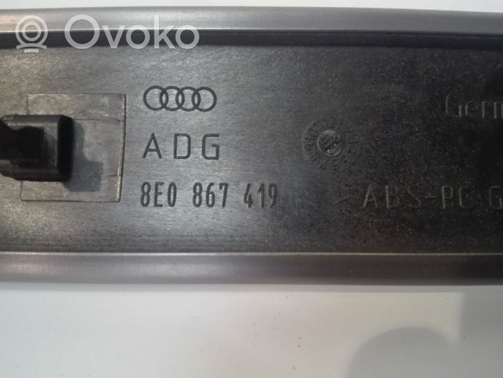 Audi A4 S4 B7 8E 8H Rivestimento della portiera posteriore 8E0867419