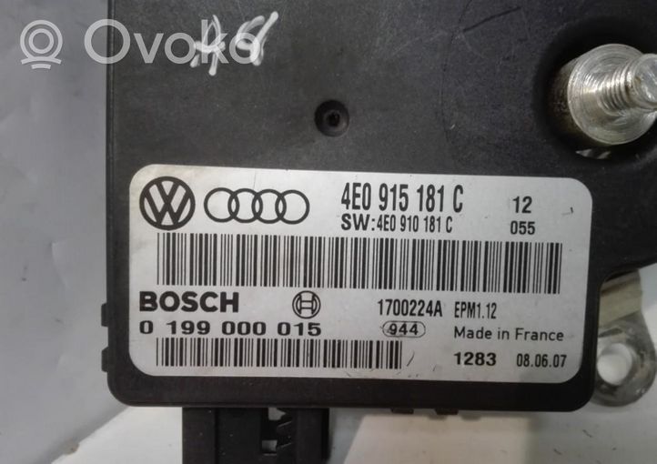 Audi A8 S8 D3 4E Autres unités de commande / modules 4E0915181C