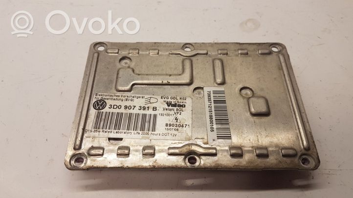 Volkswagen Touareg I Xenon control unit/module 3D0907391B