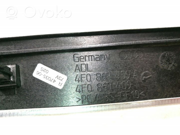 Audi A6 Allroad C6 Moulure/baguette de porte avant 4F0867409A