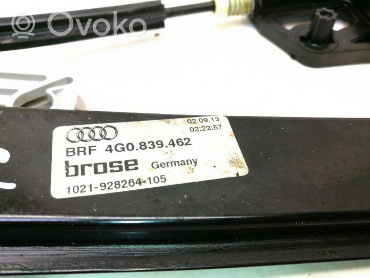 Audi A6 Allroad C7 Takaikkunan nostomekanismi ilman moottoria 4G0839462